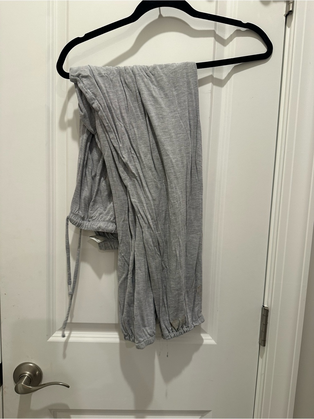 Soma Light Gray Ribbed Lounge Pants